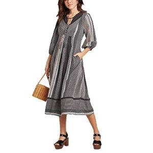 Universal Thread V-neck Midi Dress - Lg